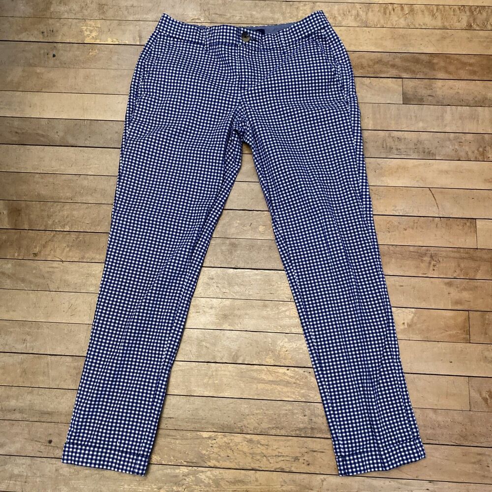Tommy Hilfiger Pants Women’s Size 2 Checked Stretch Cropped